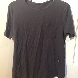 Grey Alphlete Short Sleeve Pocket Tee